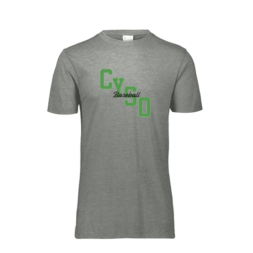 [FTSCUBGY-YS-LOGO1] Decker Youth Tri-Blend T-Shirt - Short Sleeve (Youth S, Gray, Logo 1)