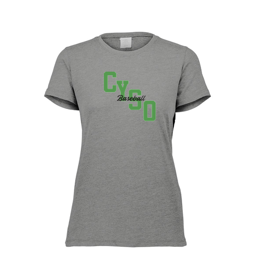 [FTSCUBGY-FAXS-LOGO1] Decker Women's Tri-Blend T-Shirt - Short Sleeve (Female Adult XS, Gray, Logo 1)