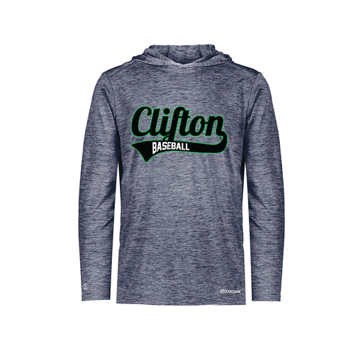 [FOLHCGNV-AS-LOGO2] Decker Men's Charge Hoodie (Adult S, Navy, Logo 2)