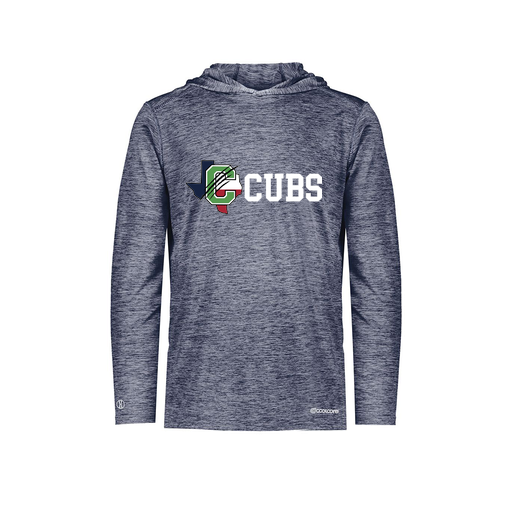 [FOLHCGNV-AS-LOGO3] Decker Men's Charge Hoodie (Adult S, Navy, Logo 3)