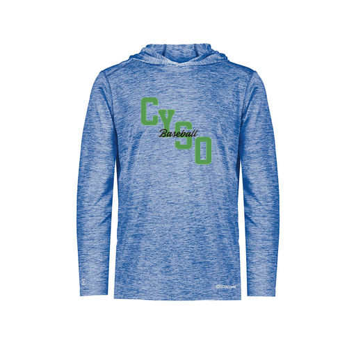 [FOLHCGRY-YS-LOGO1] Decker Youth Charge Hoodie (Youth S, Royal, Logo 1)