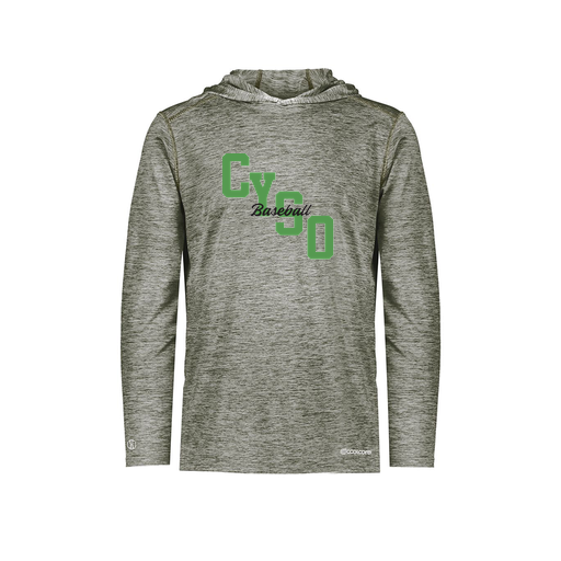 [FOLHCGGY-YS-LOGO1] Decker Youth Charge Hoodie (Youth S, Gray, Logo 1)