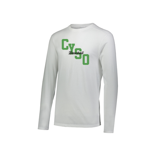 [FTLCUBWH-YS-LOGO1] Decker Youth Tri-Blend T-Shirt - Long Sleeve (Youth S, White, Logo 1)